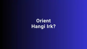 orient hangi ırk